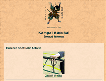 Tablet Screenshot of kampaibudokai.org